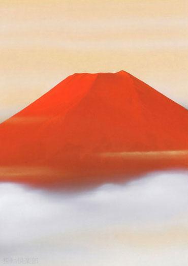 暁の霊峰　川島正行【直筆作品】