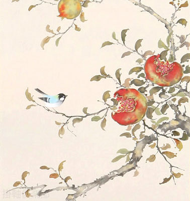 石榴（ざくろ）　川島正行【直筆作品】